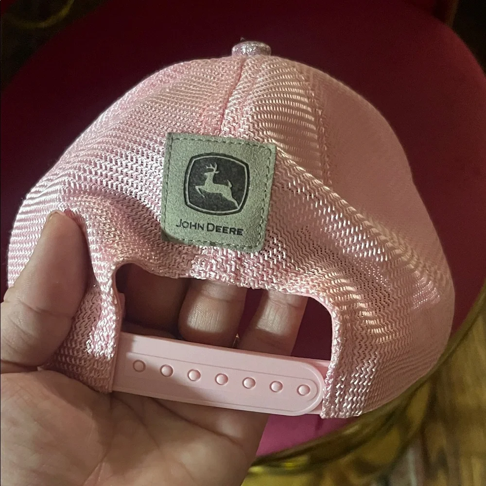 John Deere Sparkle Pink Hat